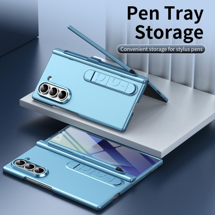 For Samsung Galaxy Z Fold5 5G Blazing Flame Case-Film Integrated Shockproof Phone Case with Pen
