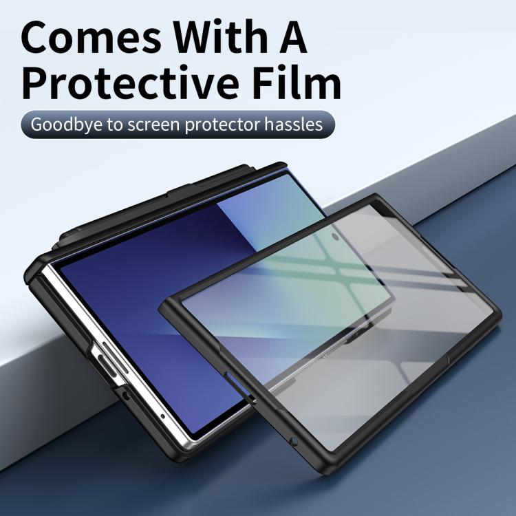 For Samsung Galaxy Z Fold6 5G Blazing Flame Case-Film Integrated Shockproof Phone Case with Pen