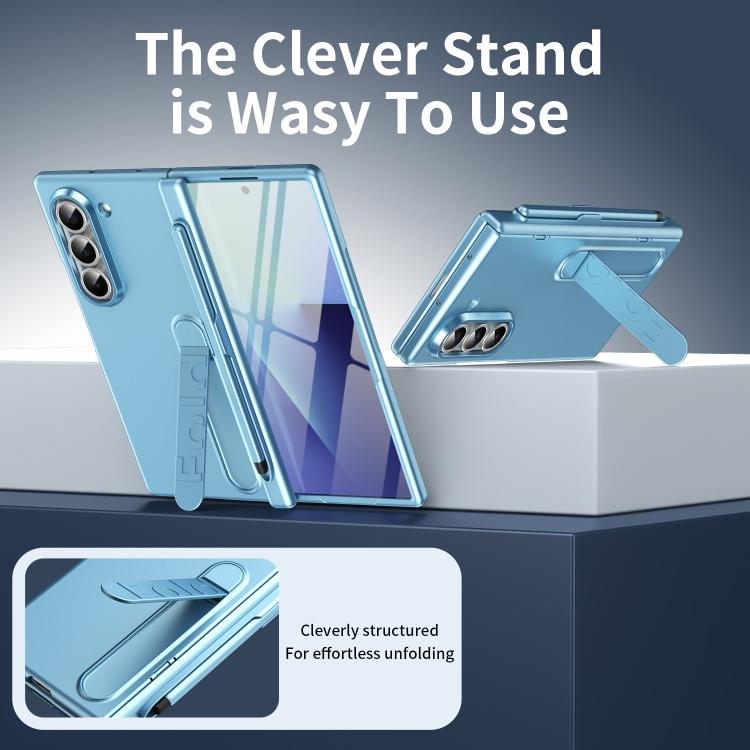 For Samsung Galaxy Z Fold6 5G Blazing Flame Case-Film Integrated Shockproof Phone Case with Pen