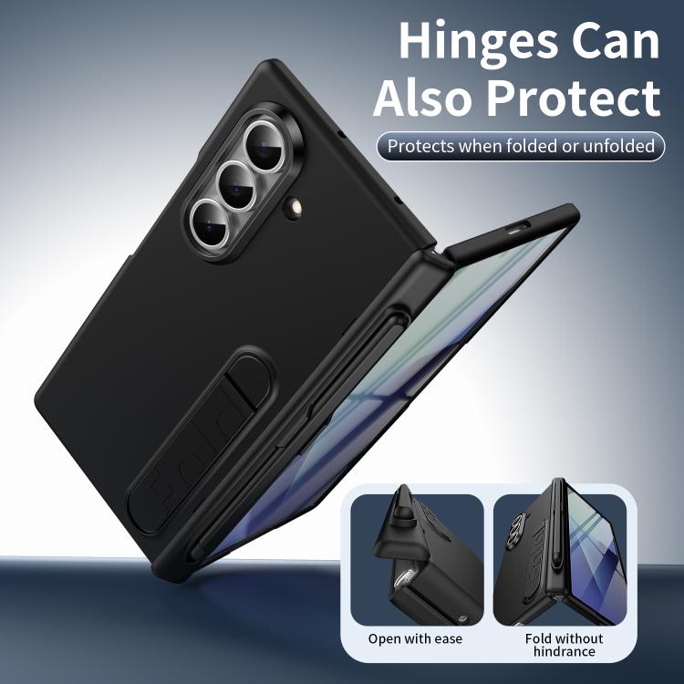 For Samsung Galaxy Z Fold7 5G Blazing Flame Case-Film Integrated Shockproof Phone Case with Pen