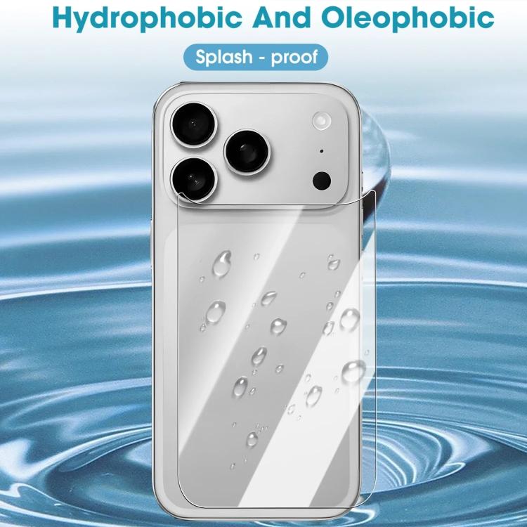 For iPhone 17 Kalebol 9H Hardness Scratch-resistant HD Clear Back Protector Tempered Glass Film
