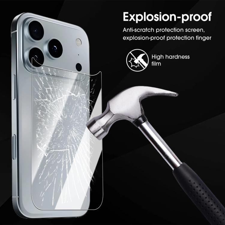 For iPhone Air Kalebol 9H Hardness Scratch-resistant HD Clear Back Protector Tempered Glass Film