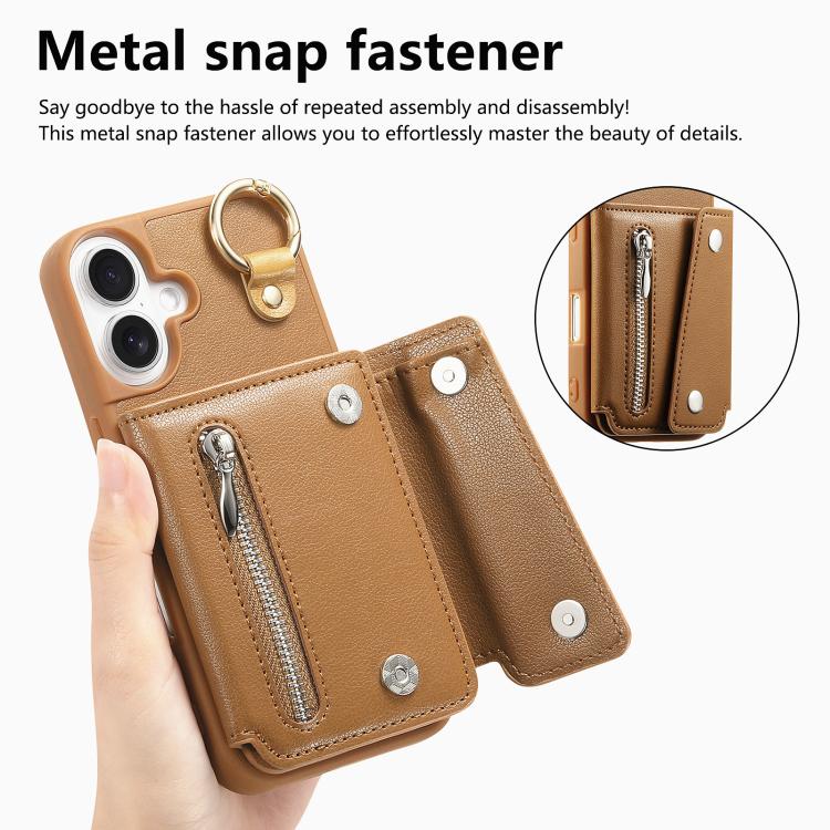 For iPhone 17 Dream Wallet D Buckle Leather Back Cover Phone Case