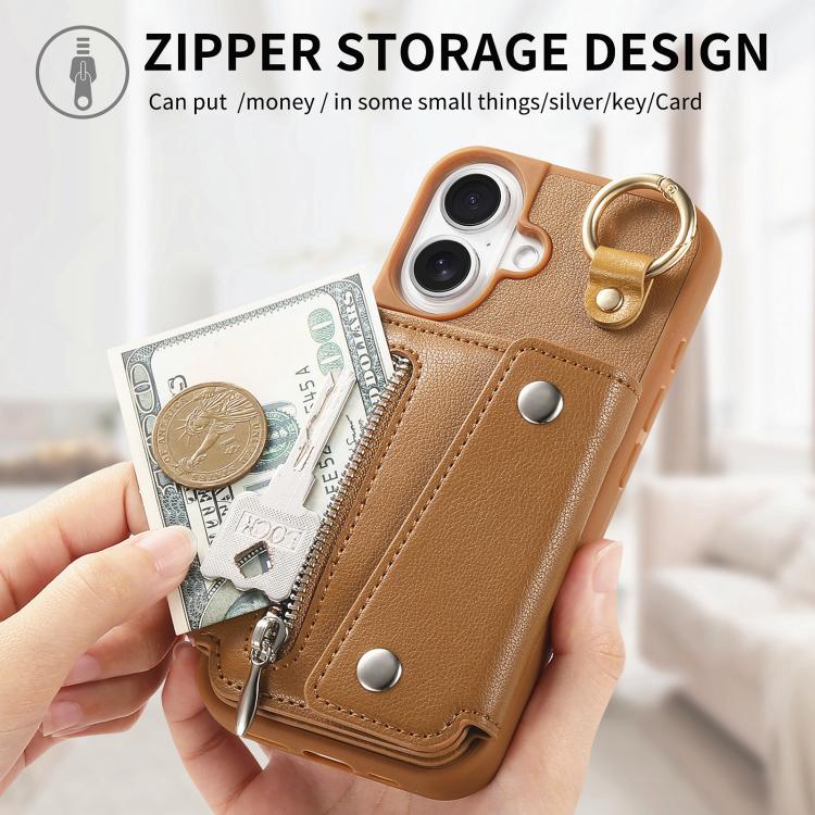 For iPhone 17 Dream Wallet D Buckle Leather Back Cover Phone Case