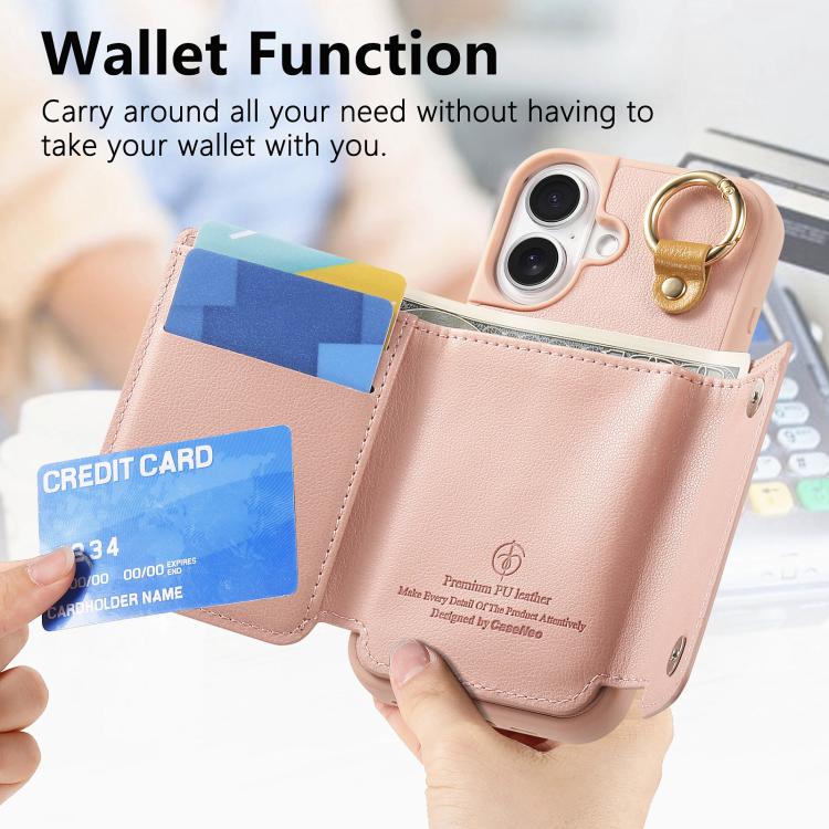 For iPhone 17 Dream Wallet D Buckle Leather Back Cover Phone Case