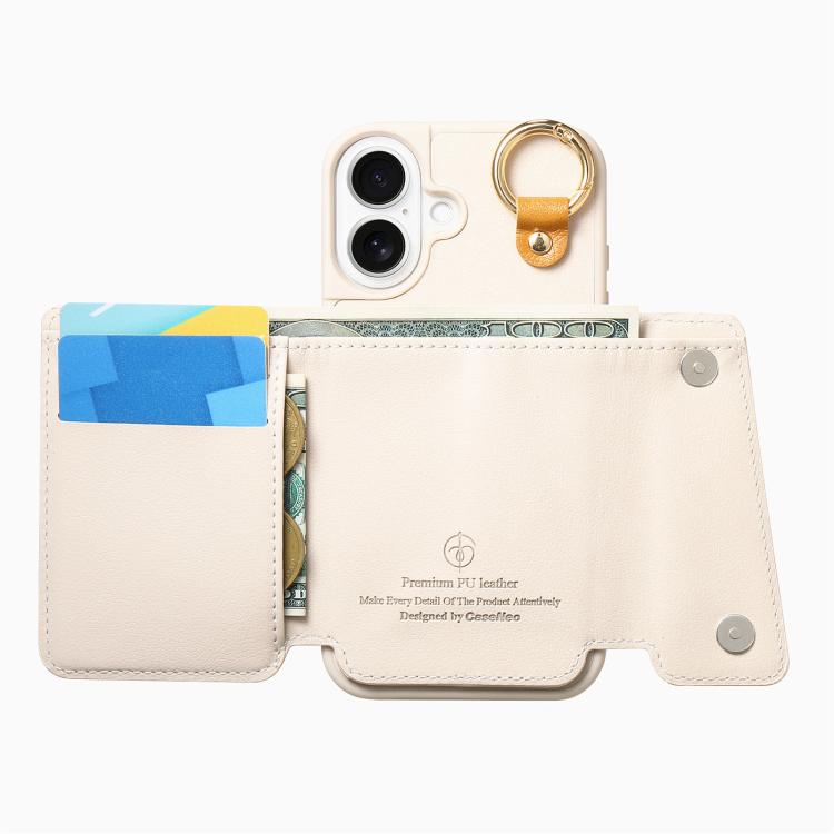 For iPhone 17 Dream Wallet D Buckle Leather Back Cover Phone Case