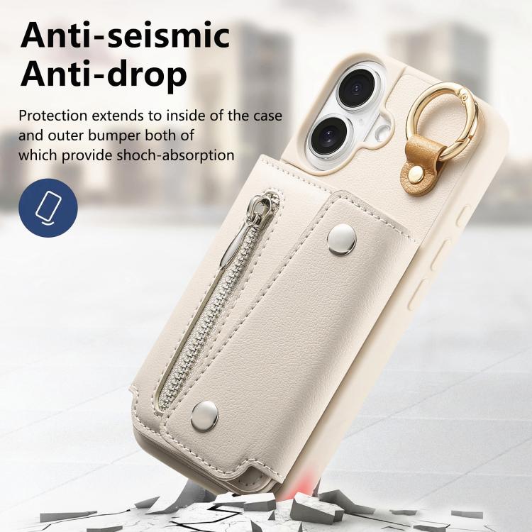 For iPhone 17 Dream Wallet D Buckle Leather Back Cover Phone Case