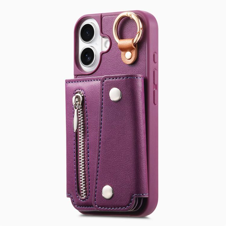For iPhone 17 Dream Wallet D Buckle Leather Back Cover Phone Case