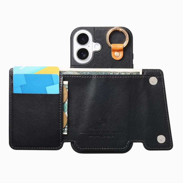 For iPhone 17 Dream Wallet D Buckle Leather Back Cover Phone Case