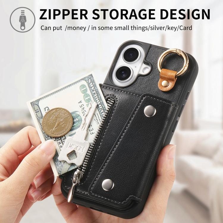 For iPhone 17 Dream Wallet D Buckle Leather Back Cover Phone Case