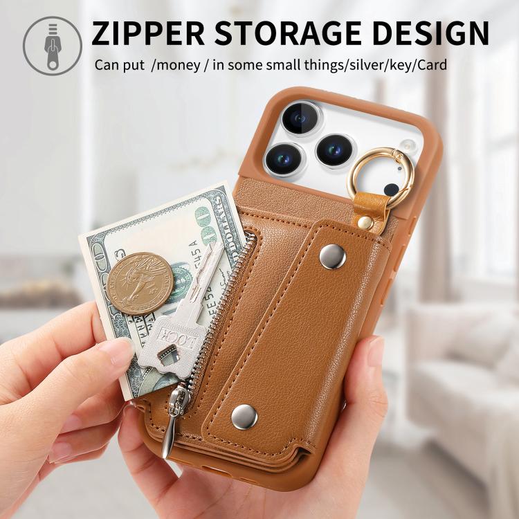 For iPhone 17 Pro Dream Wallet D Buckle Leather Back Cover Phone Case