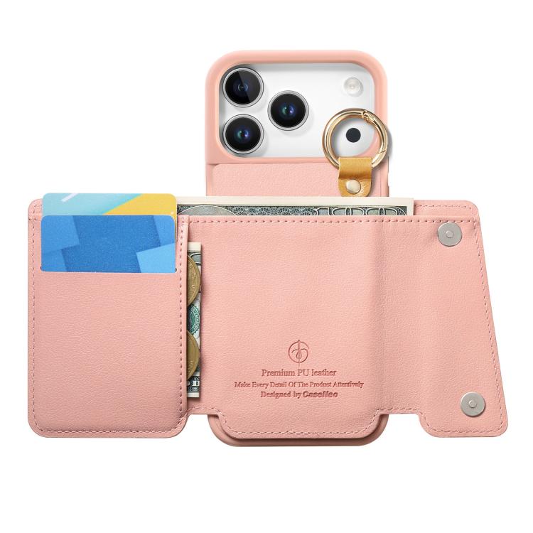 For iPhone 17 Pro Dream Wallet D Buckle Leather Back Cover Phone Case