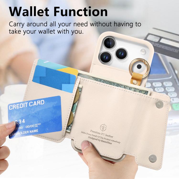 For iPhone 17 Pro Dream Wallet D Buckle Leather Back Cover Phone Case