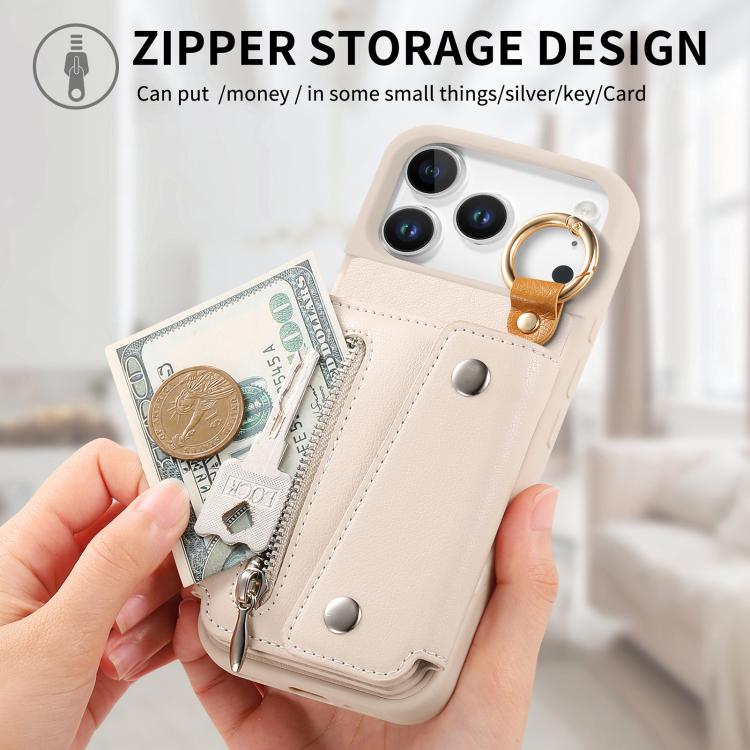 For iPhone 17 Pro Dream Wallet D Buckle Leather Back Cover Phone Case