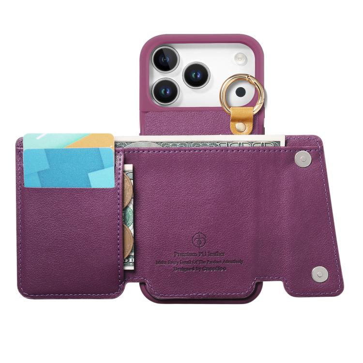 For iPhone 17 Pro Dream Wallet D Buckle Leather Back Cover Phone Case