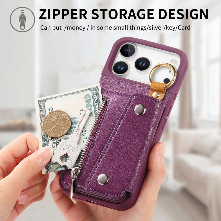 For iPhone 17 Pro Dream Wallet D Buckle Leather Back Cover Phone Case