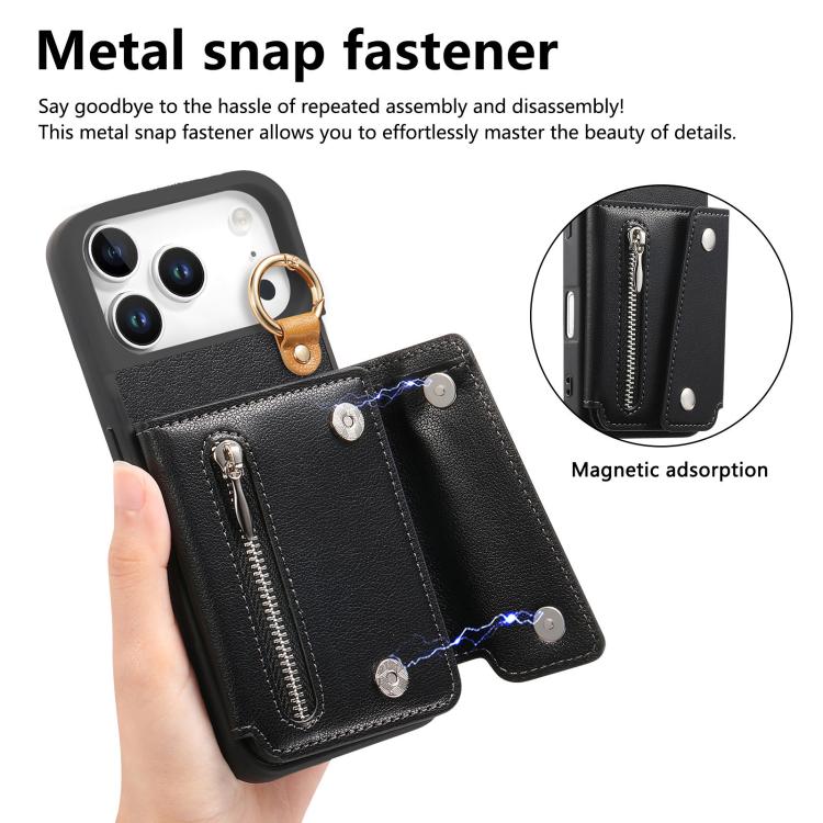 For iPhone 17 Pro Dream Wallet D Buckle Leather Back Cover Phone Case