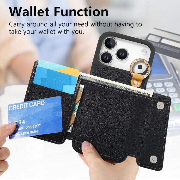 For iPhone 17 Pro Dream Wallet D Buckle Leather Back Cover Phone Case