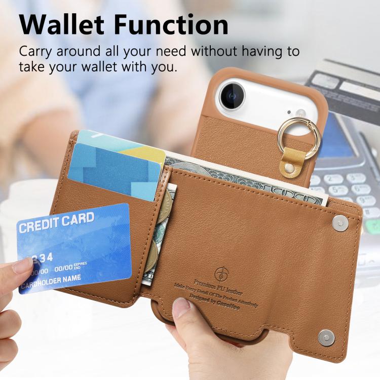 For iPhone Air Dream Wallet D Buckle Leather Back Cover Phone Case