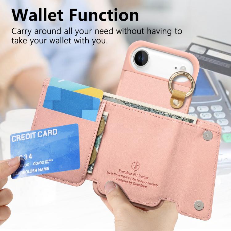 For iPhone Air Dream Wallet D Buckle Leather Back Cover Phone Case