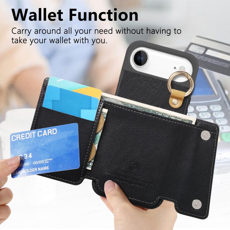 For iPhone Air Dream Wallet D Buckle Leather Back Cover Phone Case