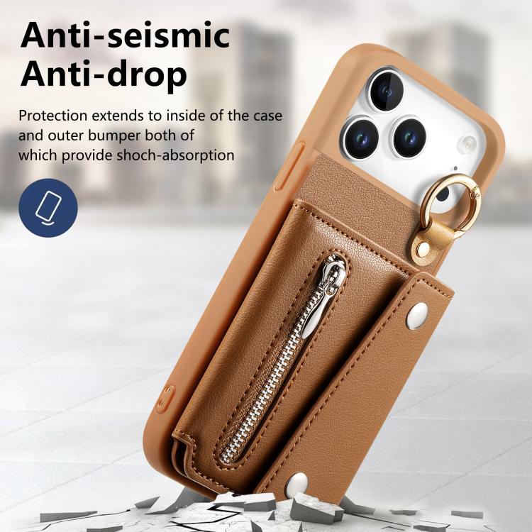For iPhone 17 Pro Max Dream Wallet D Buckle Leather Back Cover Phone Case