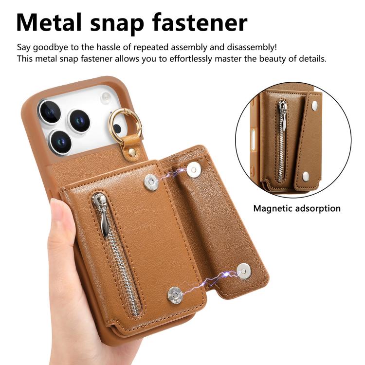 For iPhone 17 Pro Max Dream Wallet D Buckle Leather Back Cover Phone Case