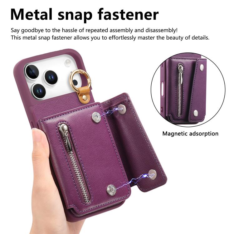 For iPhone 17 Pro Max Dream Wallet D Buckle Leather Back Cover Phone Case