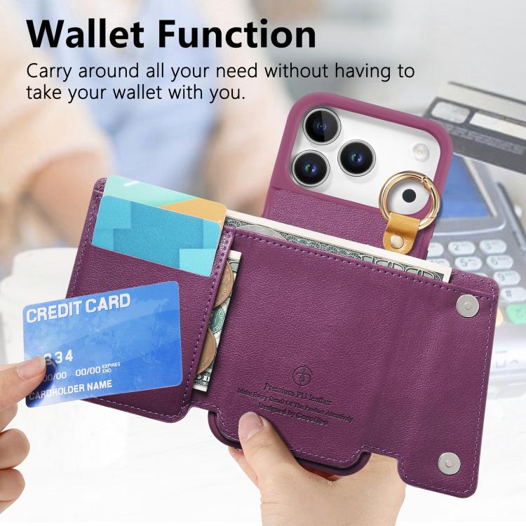 For iPhone 17 Pro Max Dream Wallet D Buckle Leather Back Cover Phone Case