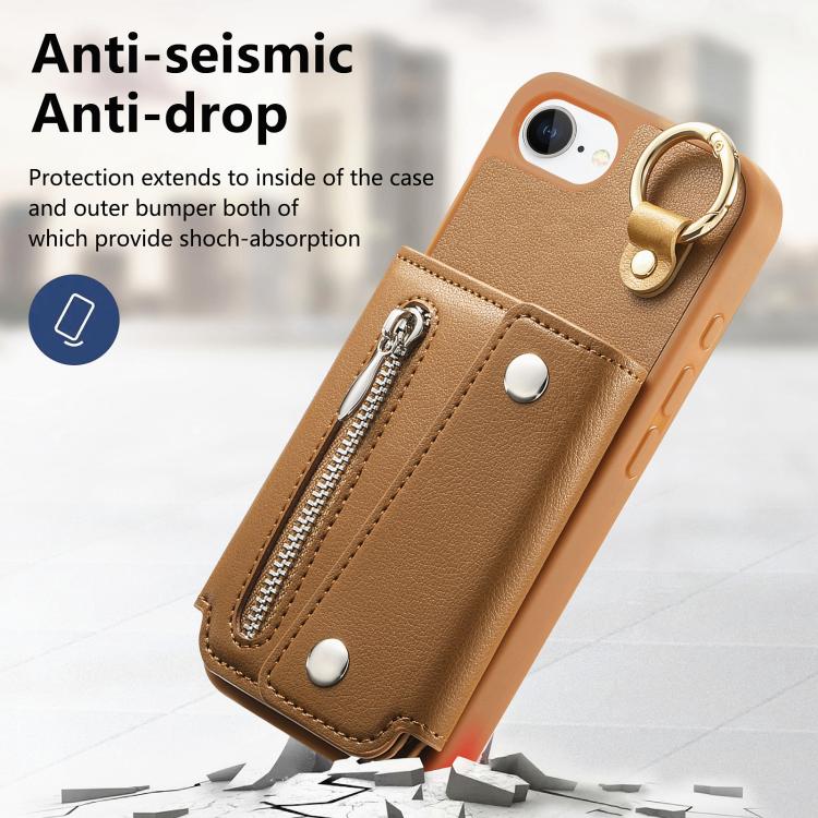 For iPhone 17e / 16e Dream Wallet D Buckle Leather Back Cover Phone Case