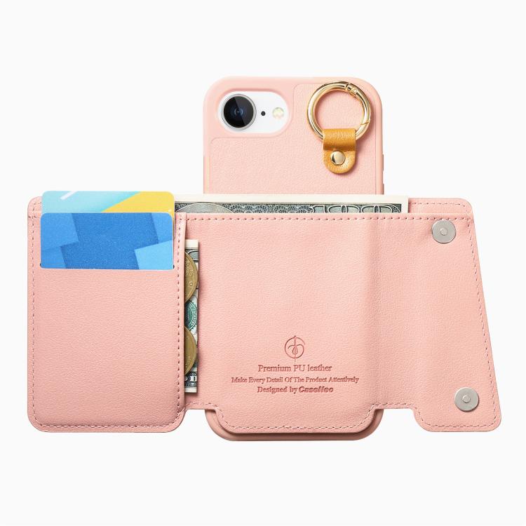 For iPhone 17e / 16e Dream Wallet D Buckle Leather Back Cover Phone Case