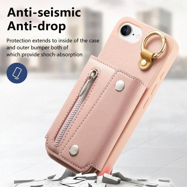 For iPhone 17e / 16e Dream Wallet D Buckle Leather Back Cover Phone Case