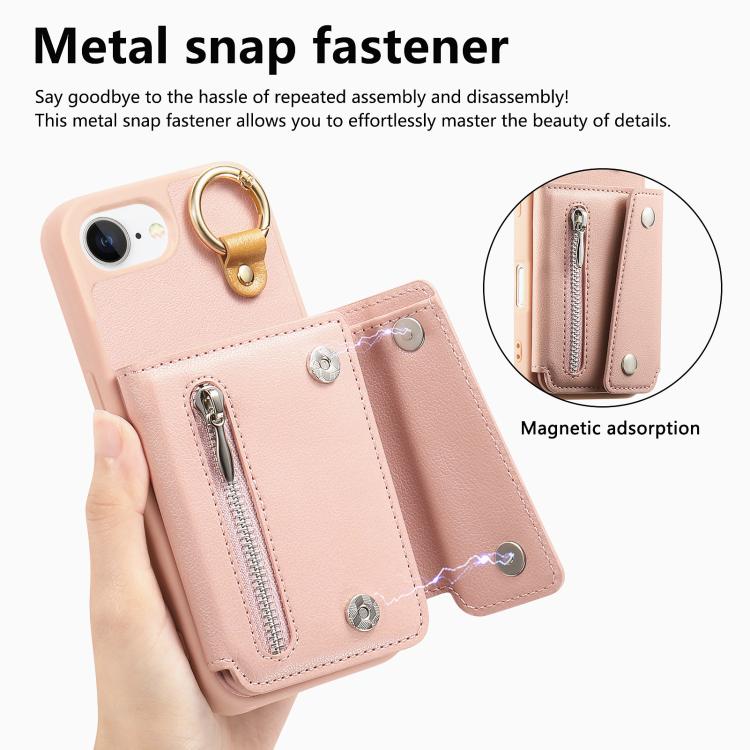 For iPhone 17e / 16e Dream Wallet D Buckle Leather Back Cover Phone Case