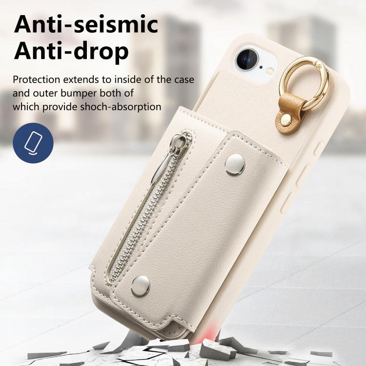 For iPhone 17e / 16e Dream Wallet D Buckle Leather Back Cover Phone Case