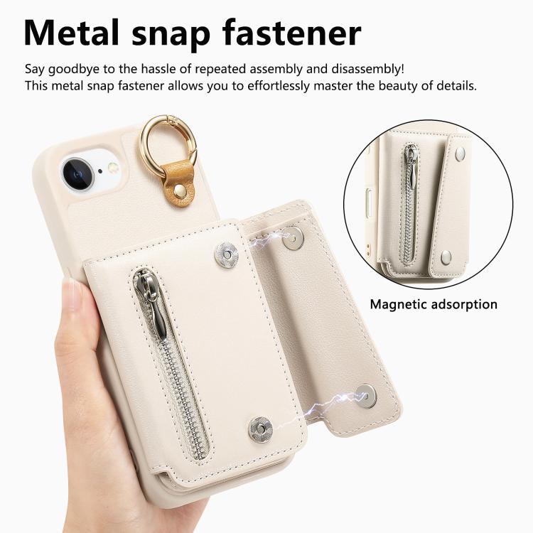 For iPhone 17e / 16e Dream Wallet D Buckle Leather Back Cover Phone Case