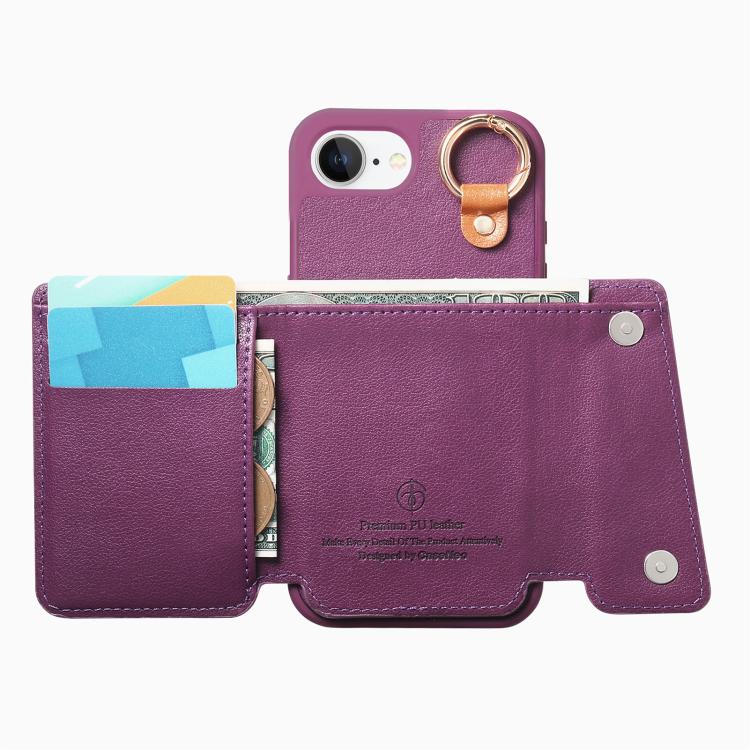 For iPhone 17e / 16e Dream Wallet D Buckle Leather Back Cover Phone Case