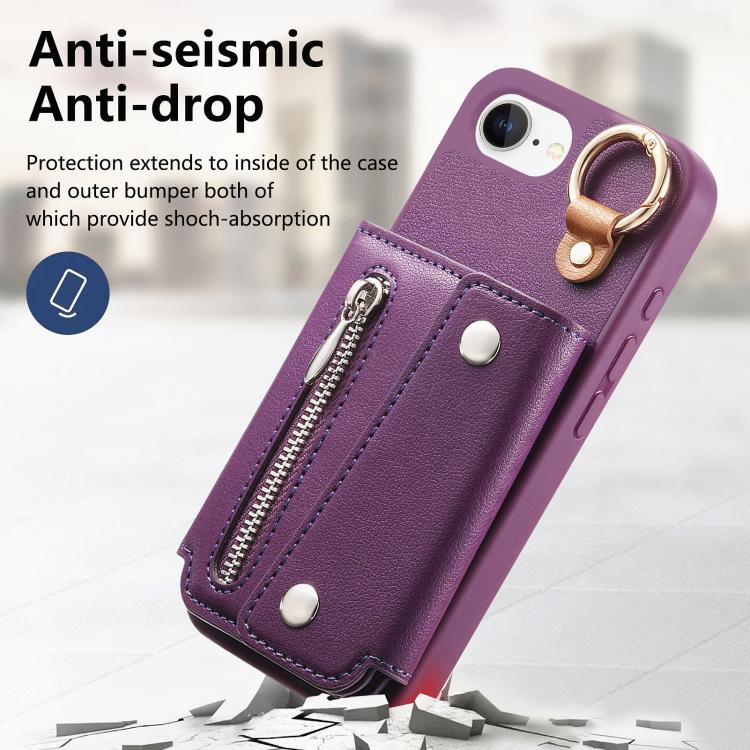 For iPhone 17e / 16e Dream Wallet D Buckle Leather Back Cover Phone Case