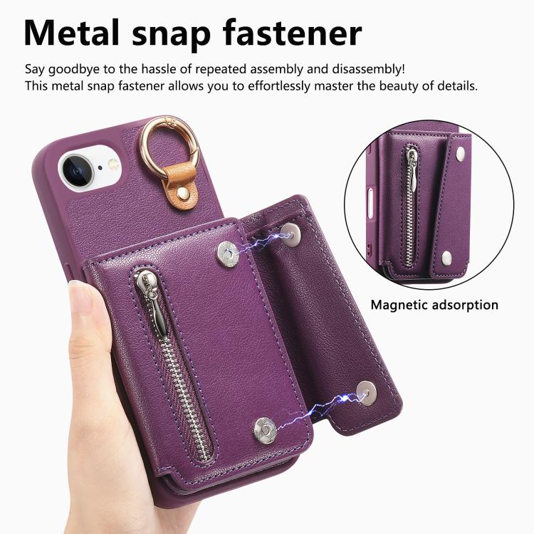For iPhone 17e / 16e Dream Wallet D Buckle Leather Back Cover Phone Case