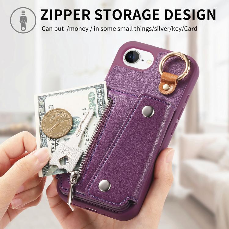 For iPhone 17e / 16e Dream Wallet D Buckle Leather Back Cover Phone Case