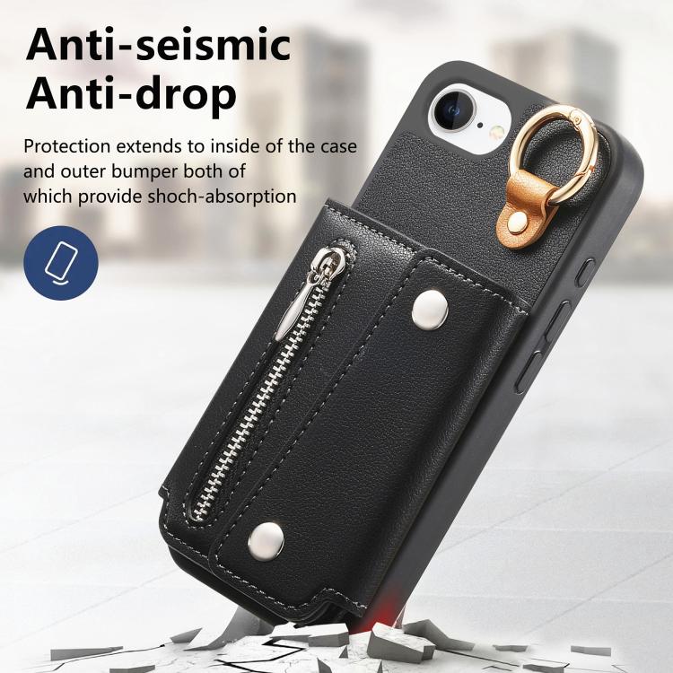 For iPhone 17e / 16e Dream Wallet D Buckle Leather Back Cover Phone Case