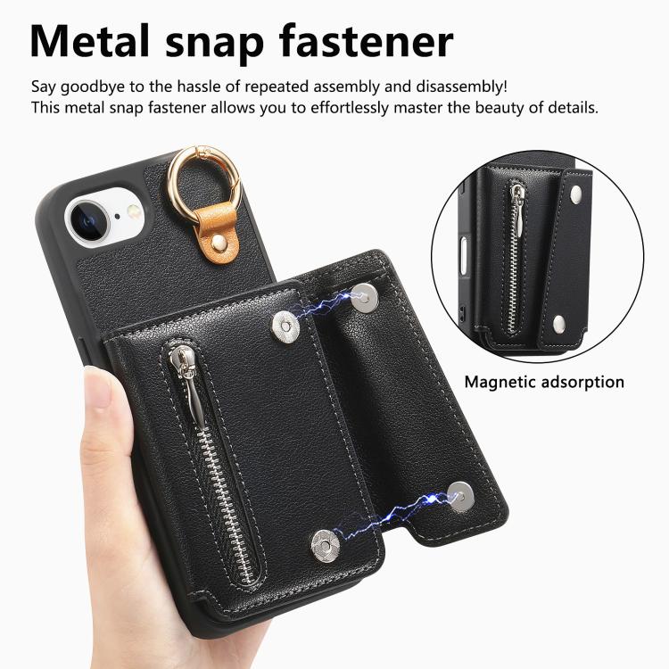 For iPhone 17e / 16e Dream Wallet D Buckle Leather Back Cover Phone Case