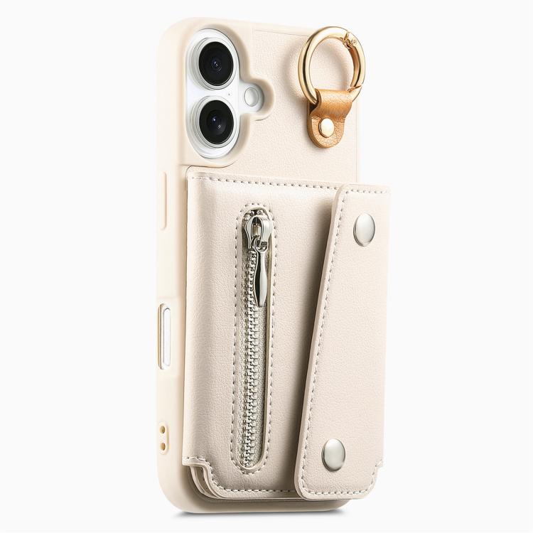 For iPhone 16 Dream Wallet D Buckle Leather Back Cover Phone Case