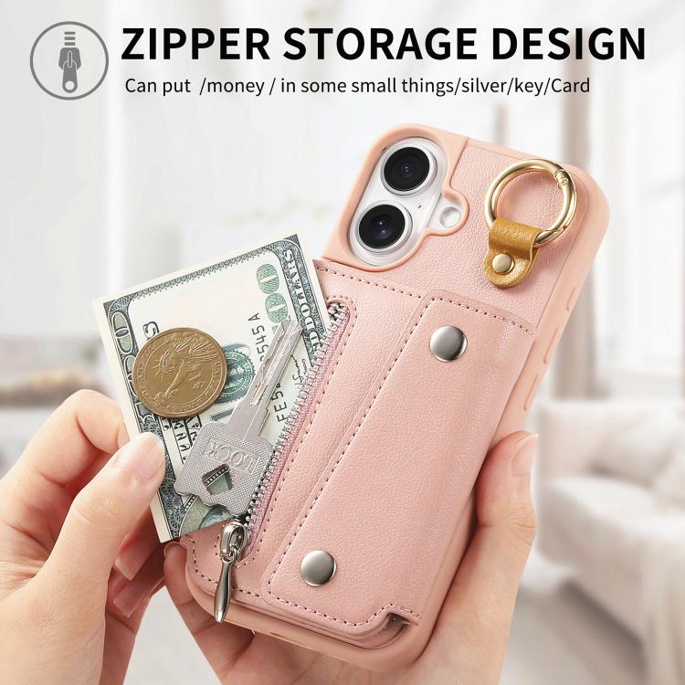 For iPhone 16 Plus Dream Wallet D Buckle Leather Back Cover Phone Case