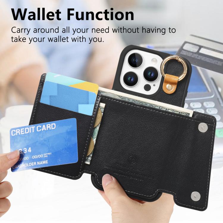 For iPhone 16 Pro Dream Wallet D Buckle Leather Back Cover Phone Case