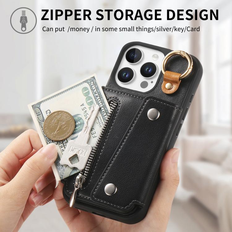 For iPhone 16 Pro Dream Wallet D Buckle Leather Back Cover Phone Case