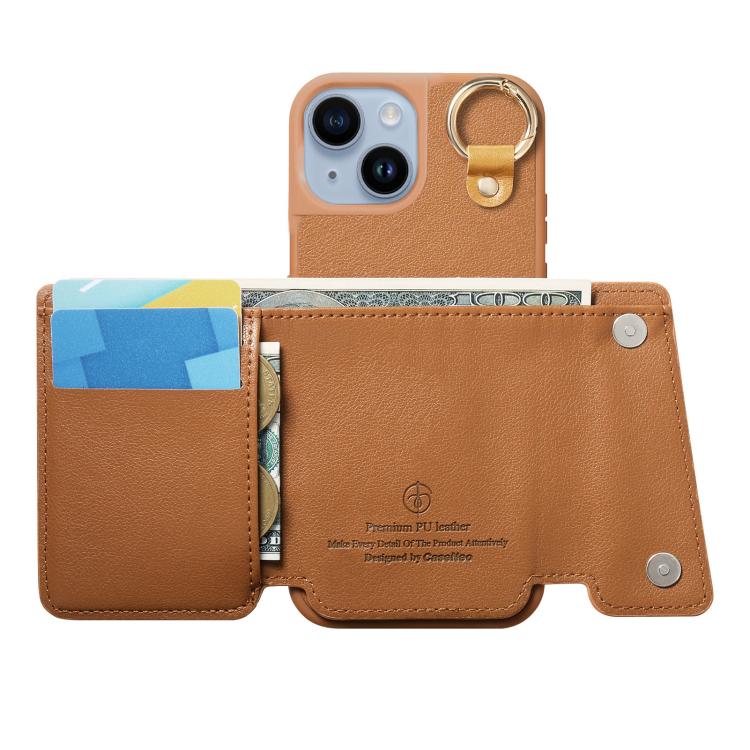 For iPhone 15 Plus Dream Wallet D Buckle Leather Back Cover Phone Case