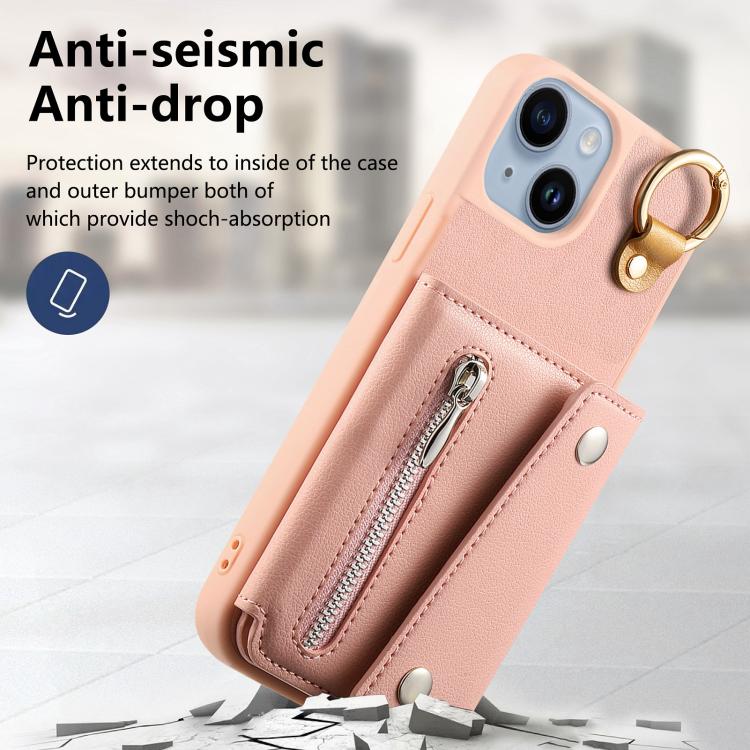 For iPhone 15 Plus Dream Wallet D Buckle Leather Back Cover Phone Case