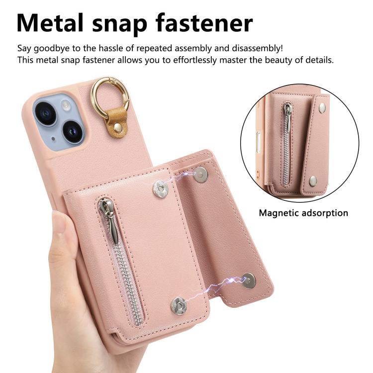 For iPhone 15 Plus Dream Wallet D Buckle Leather Back Cover Phone Case