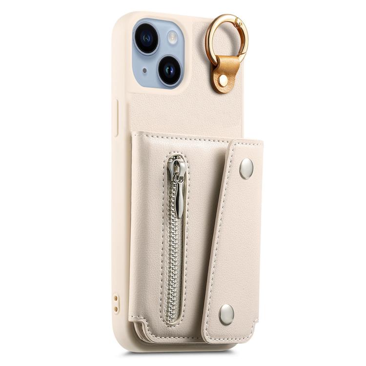 For iPhone 15 Plus Dream Wallet D Buckle Leather Back Cover Phone Case