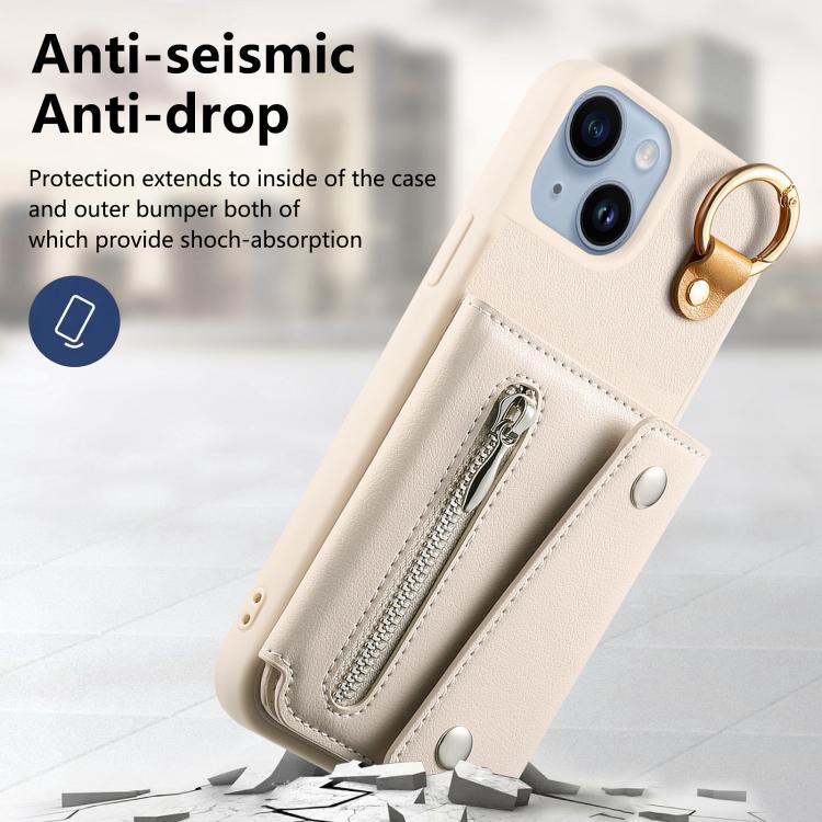 For iPhone 15 Plus Dream Wallet D Buckle Leather Back Cover Phone Case